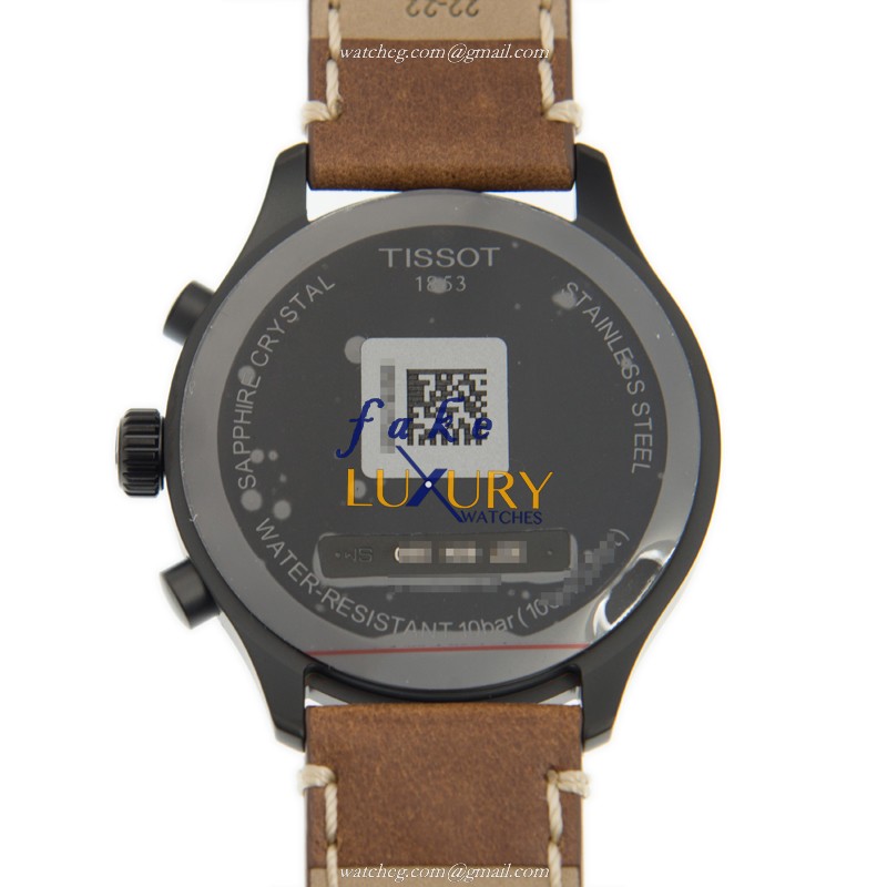 Tissot T116.617.36.057.00 T-SPORT Quartz Steel Brown Leather Watch Replica Watch - Image 3