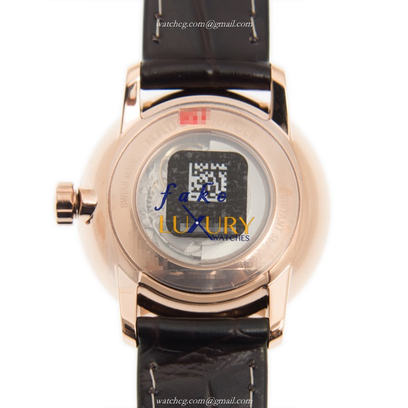 Rado Coupole Classic R22865765 | PVD Gold | Automatic | Beige Dial | Leather Strap | Replica Watch - Image 3