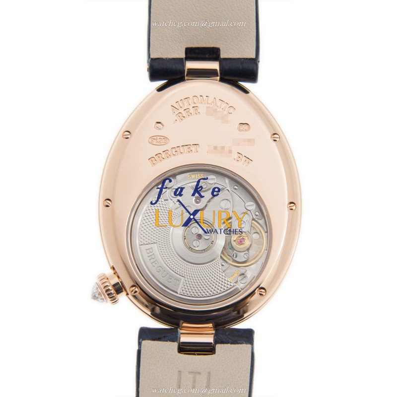 Breguet Reine de Naples 8918BR/5T/964/D00D Automatic 18kt Rose Gold Brown Dial Replica Watch - Image 3