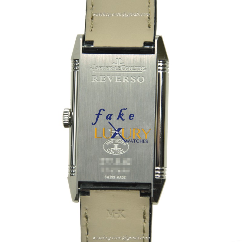Jaeger-Lecoultre Q2788570 REVERSO Manual Wind Stainless Steel Replica Watch, Black Dial, Alligator - Image 3