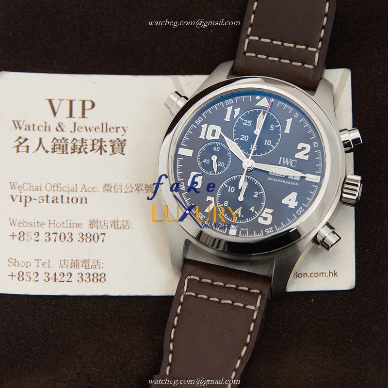 IWC IW371808 Replica Watch, Brown Dial, Steel Case, Automatic Movement, Cowhide Strap - Image 5
