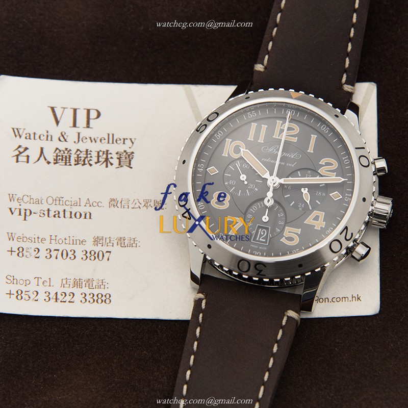 Breguet 3817ST/X2/3ZU TYPE XXI - Replica Watch - Dark Grey Dial - Automatic - Steel Case - Image 5
