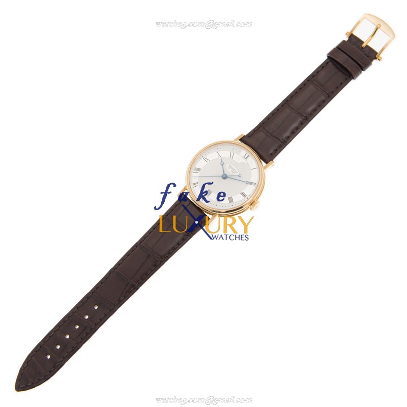 Breguet 5197BA/15/986 Replica Watch, Automatic Movement, Silver Dial, 18kt Yellow Gold Case - Image 2
