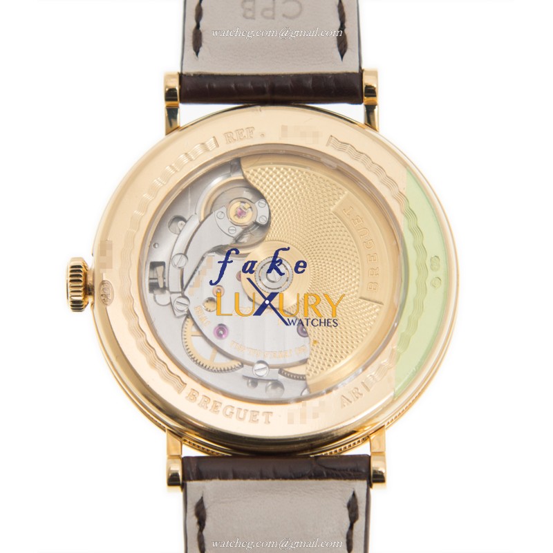 Breguet 5197BA/15/986 Replica Watch, Automatic Movement, Silver Dial, 18kt Yellow Gold Case - Image 3