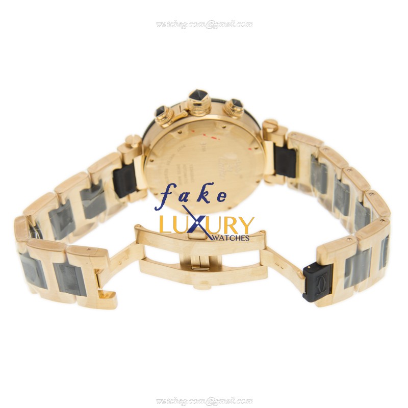 Cartier W301970M PASHA DE CARTIER Automatic 18kt Yellow Gold - Black Dial - Ceramic Bezel - Replica - Image 5