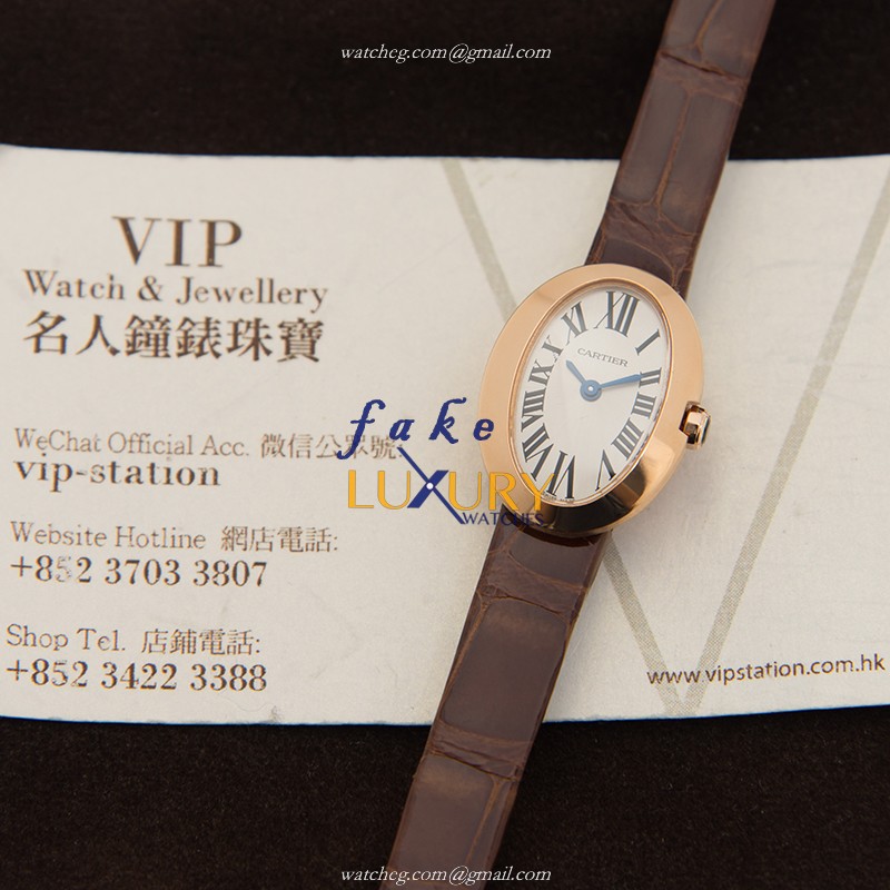 Cartier W8000017 BAIGNOIRE Quartz 18kt Rose Gold Replica Watch - Luxury Swiss Clone with Ceramic - Image 5