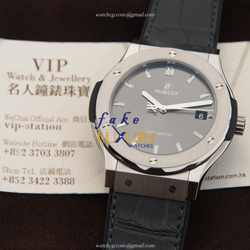Hublot 511.NX.7071.LR Classic Fusion Auto Titanium Replica Watch, Swiss Movement, Dark Grey Dial - Image 5