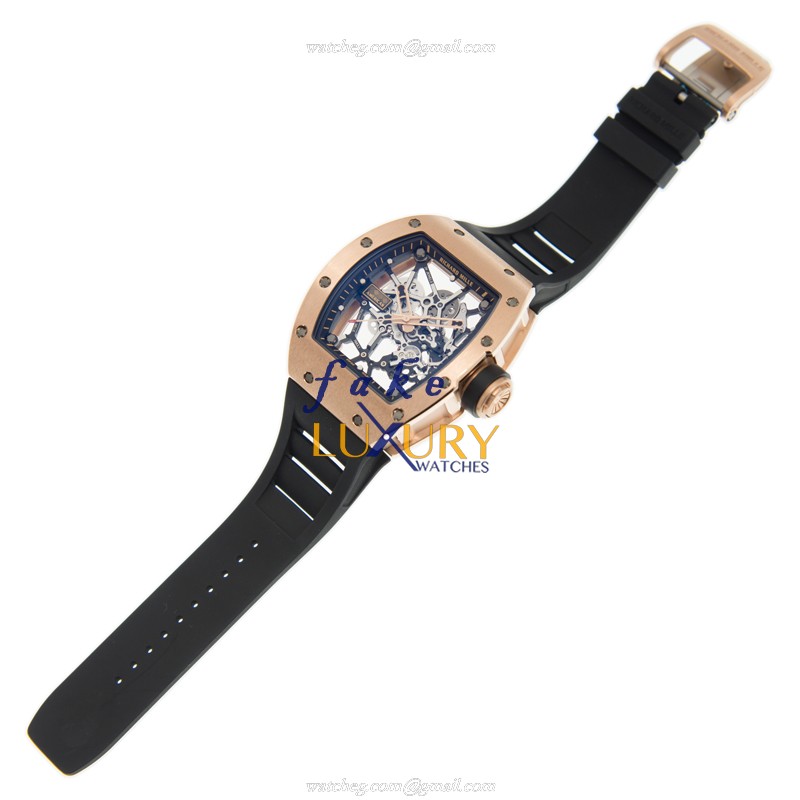 Richard Mille RM35 RG AMERICAS - Replica Watch - Automatic - 18kt Rose Gold - Rubber Strap - Image 2