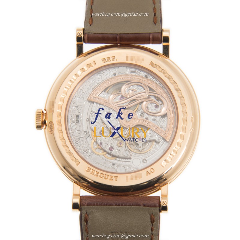 Breguet CLASSIC 5327BR/1E/9V6 Automatic 18kt Rose Gold Silver Dial Replica Watch - Image 3