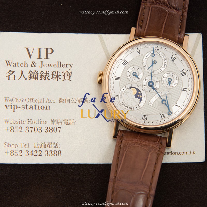 Breguet CLASSIC 5327BR/1E/9V6 Automatic 18kt Rose Gold Silver Dial Replica Watch - Image 5