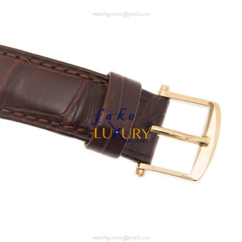 Breguet 3330BA/1E/986 Replica Watch, Automatic, Silver Dial, 18kt Yellow Gold Case, Brown Alligator - Image 4