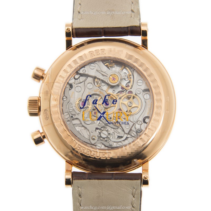 Breguet 5247BR/12/9V6 Replica Watch With Manual Wind Movement, 18kt Rose Gold Case, Silver Dial - Image 3