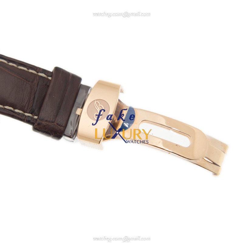 Breguet 5247BR/12/9V6 Replica Watch With Manual Wind Movement, 18kt Rose Gold Case, Silver Dial - Image 4