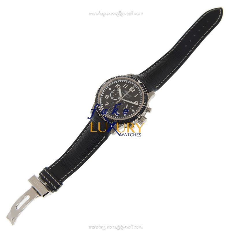 Breguet 3810TI/H2/3ZU TYPE XXI Replica Watch With Automatic Movement, Black Dial, Titanium Case - Image 2