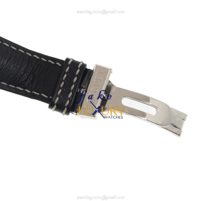 Breguet 3810TI/H2/3ZU TYPE XXI Replica Watch With Automatic Movement, Black Dial, Titanium Case - Image 4