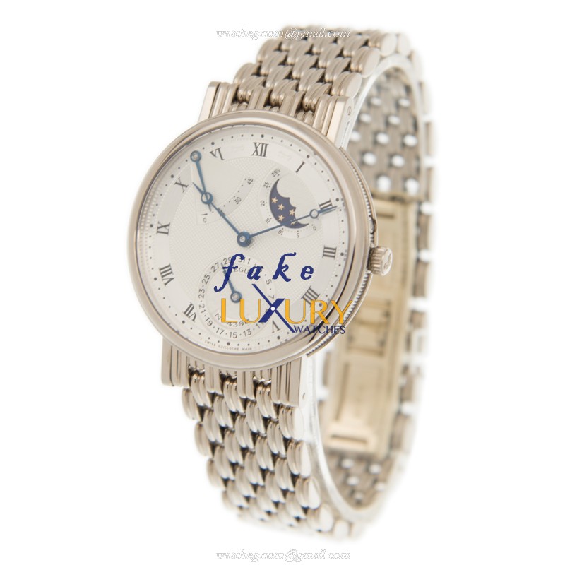 Breguet 3137BB/11/BAO Classic Automatic Replica Watch, 18kt White Gold Case, Silver Dial - Image 3