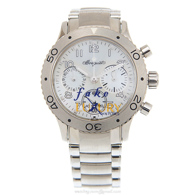 Breguet 4820ST/59/S76 TYPE XXI Automatic Stainless Steel White Dial Replica Watch - Image 2