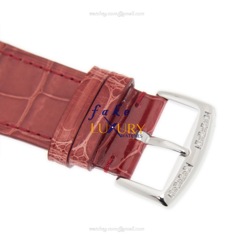 Franck Muller 6002 M B QZ REL V D 1R AC Quartz Stainless Steel Replica Watch, White Dial, Red - Image 4