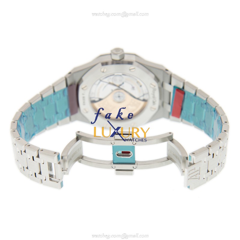 Audemars Piguet 15451ST.ZZ.1256ST.02 Replica Watch, Automatic Movement, Gray Dial, Steel & Diamonds - Image 5