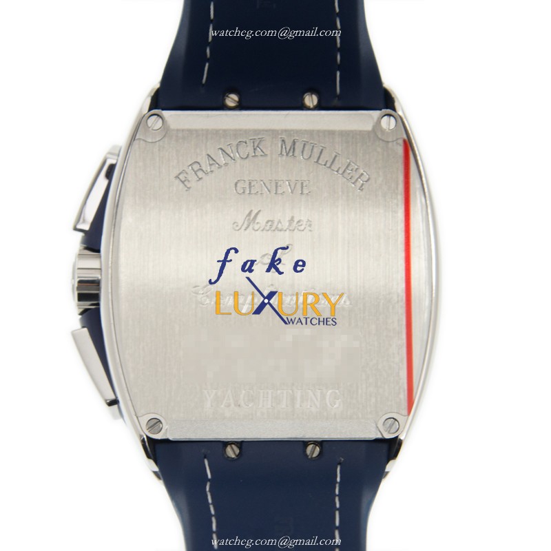 Franck Muller Vanguard V45 CC DT YACHTING AC.BL - Automatic - Blue Dial - Stainless Steel - Replica - Image 3