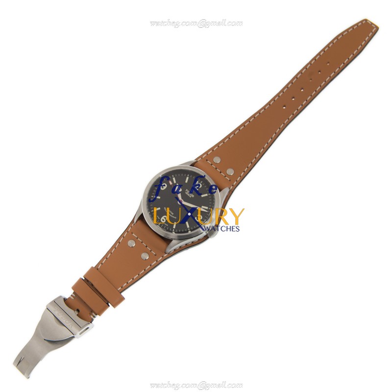 Tudor 79910-LS | Automatic | Steel | Black Dial | Brown Leather | Replica Watch - Image 2