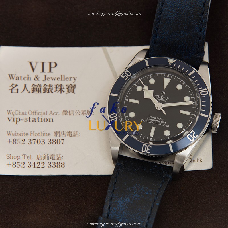 Tudor Heritage Ranger 79230B-LS Automatic Steel Case Black Dial Leather Strap Replica Watch - Image 5