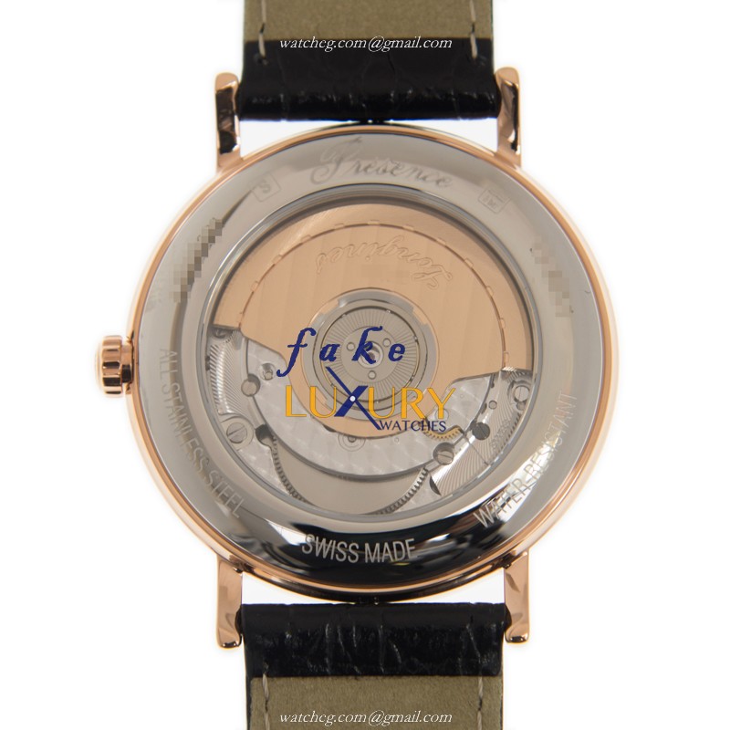 Longines L4.805.1.11.2 Replica Watch, Automatic Movement, White Dial, PVD Gold Case - Image 3