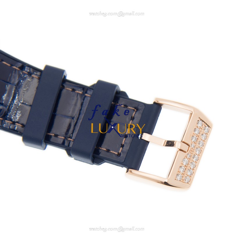 Franck Muller V 45 SC DT D YACHTING 5N Vanguard Replica Watch, Automatic, 18kt Rose Gold, Blue Dial - Image 4
