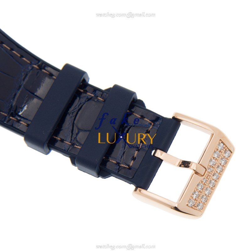 Franck Muller V 45 CC DT D YACHTING 5N - Vanguard Automatic - Blue Dial - 18kt Rose Gold & Diamonds - Image 4
