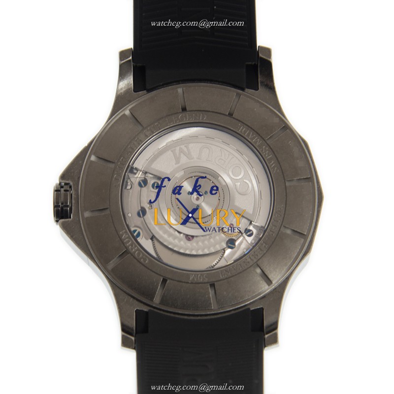 Corum Admirals Cup A395/03577 Replica Watch, Automatic Movement, Black Dial, Rubber Strap - Image 3
