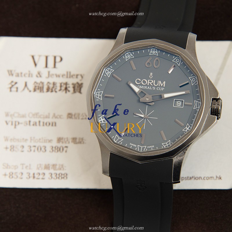 Corum Admirals Cup A395/03577 Replica Watch, Automatic Movement, Black Dial, Rubber Strap - Image 5