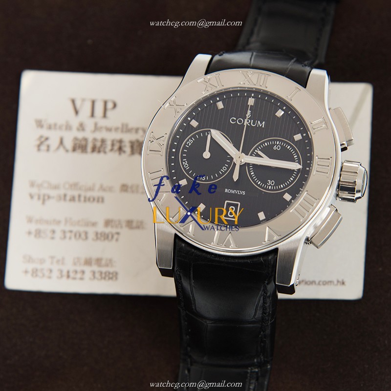 Corum Heritage R984/03549 Automatic Black Dial Steel Replica Watch - Image 5