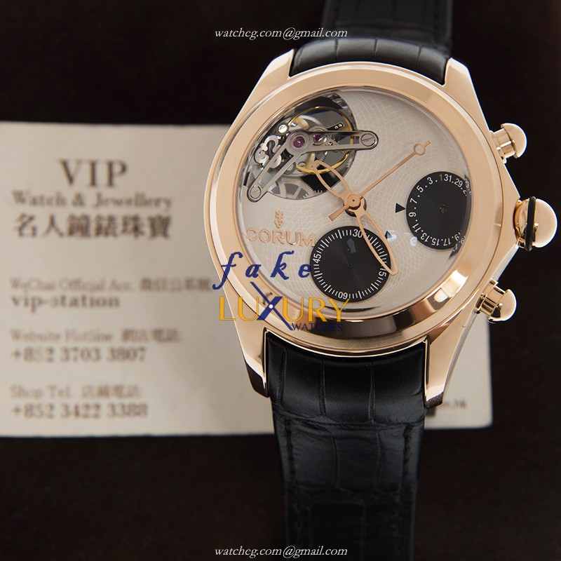 Corum 398.100.55-0001 BG01 CLASSIC - Replica Watch - Automatic - 18kt Rose Gold - White Dial - Image 5