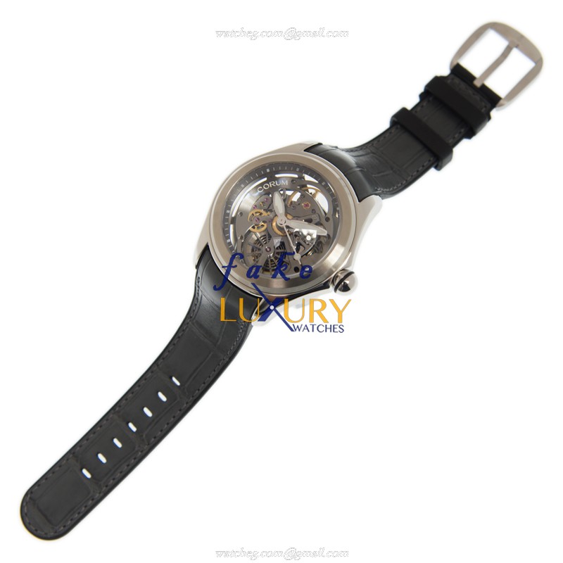 Corum Bubble 082.400.20/0019 SQ19 Automatic Silver Dial Steel Replica Watch - Image 2
