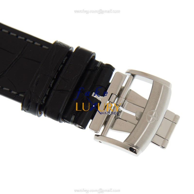 Baume & Mercier Hampton M0A10030 Automatic Steel Gray Dial Alligator Strap Replica Watch - Image 4
