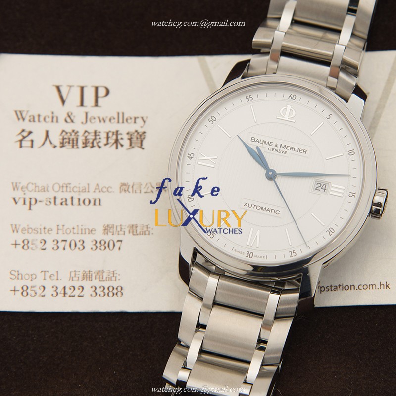 Baume & Mercier CLASSIMA M0A10085 Replica Watch Automatic White Dial Silver Steel - Image 5