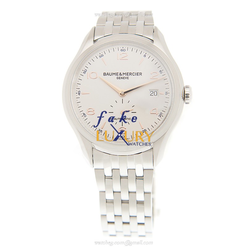 Baume & Mercier Clifton M0A10141 | Automatic Stainless Steel Silver Dial | Replica Watch - Image 2