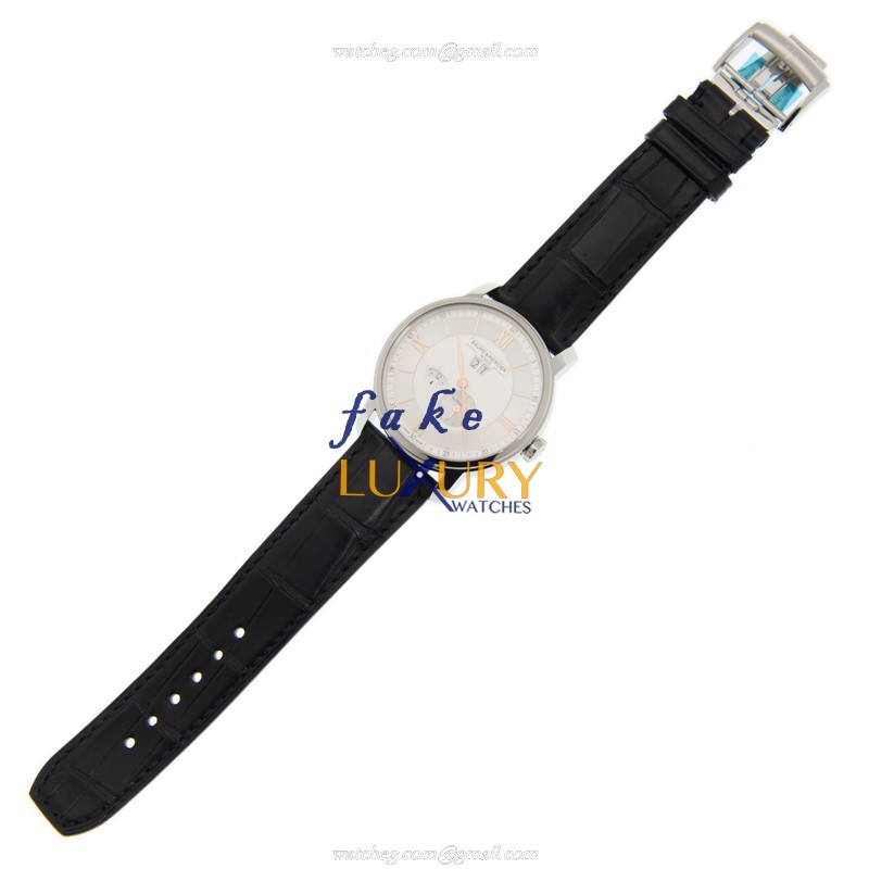 M0A10038 - Baume & Mercier Classima Replica Watch - Automatic - White Dial Black Alligator Strap - Image 2