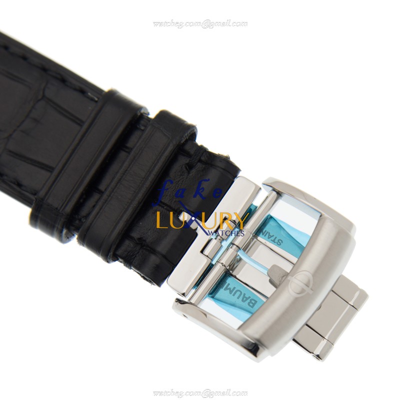 M0A10038 - Baume & Mercier Classima Replica Watch - Automatic - White Dial Black Alligator Strap - Image 4