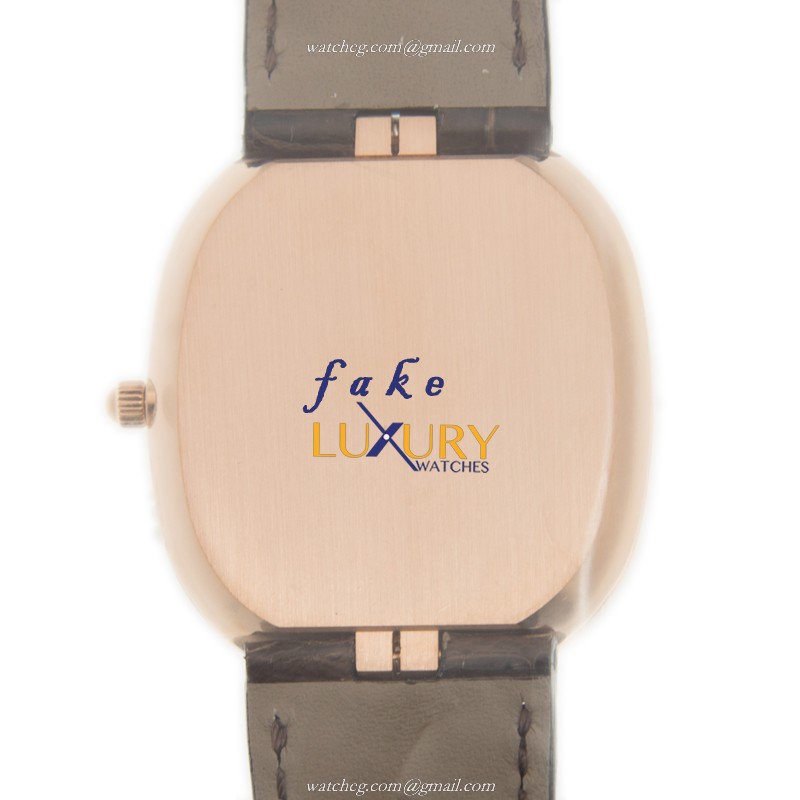 Patek Philippe 3738/100R-001 Ellipse 18kt Rose Gold Automatic Brown Dial Replica Watch - Image 3