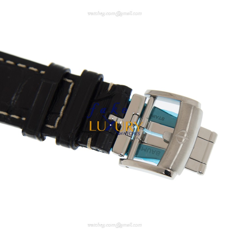 Baume & Mercier M0A10042 Capeland Replica Watch, Automatic, Black Dial, Steel Case - Image 4