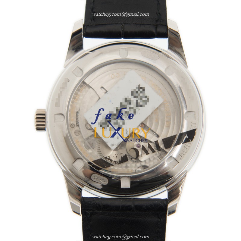 IWC Portuguese IW544505 Manual Wind 950 Platinum White Dial Black Alligator Replica Watch - Image 3