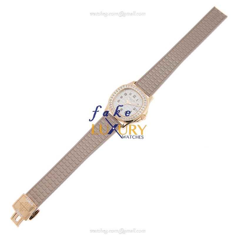 Patek Philippe 5072R-001 Aquanaut Replica Watch, Automatic, Gray Mother of Pearl Dial, 18kt Rose - Image 2