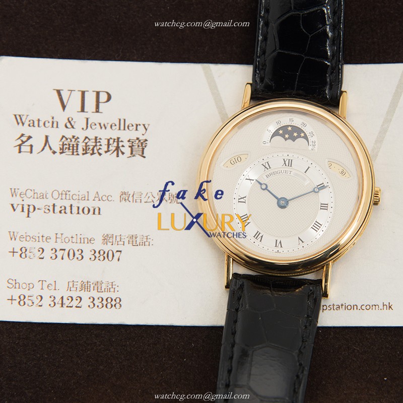 Breguet 3337BA/1E/286 CLASSIQUE Replica Watch, White Dial, 18kt Yellow Gold Case, Automatic - Image 5