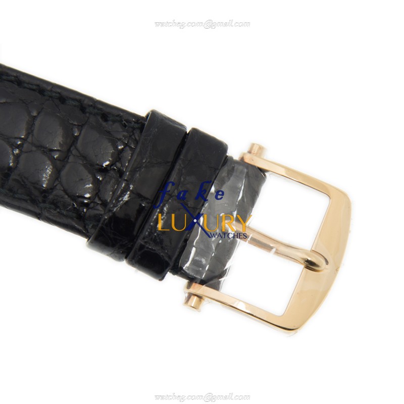 Breguet 3237BA/12/286 Replica Watch Manual Wind 18kt Yellow Gold Silver Dial Brown Alligator Strap - Image 4