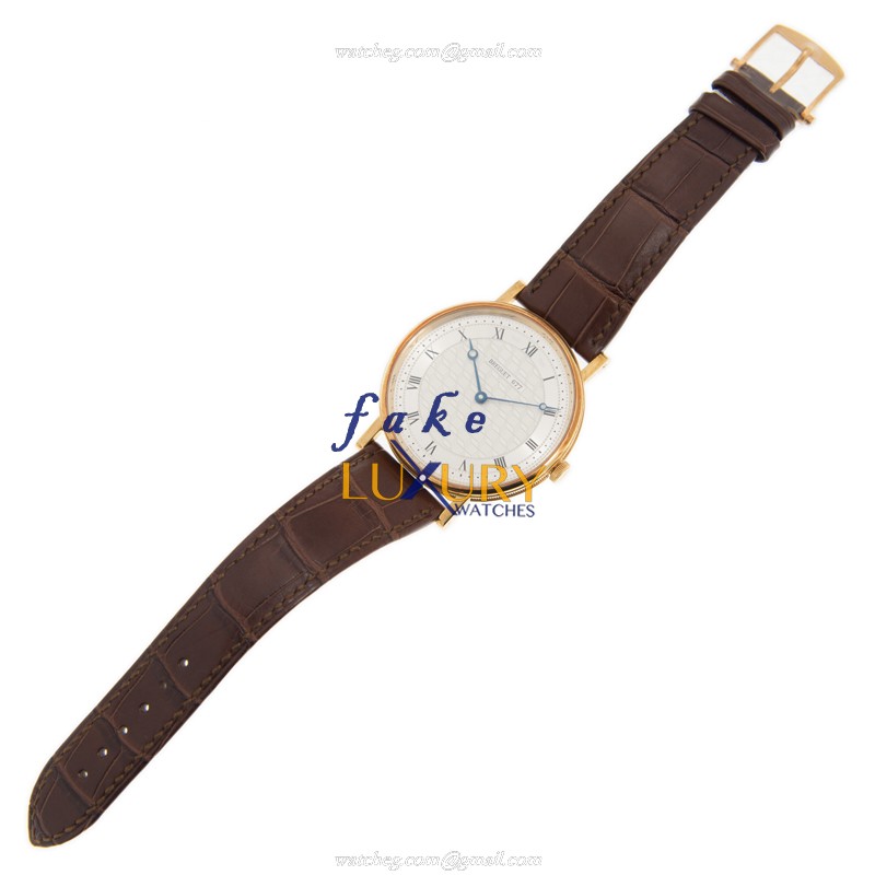 Breguet 5967BA/11/9W6 Classic Replica Watch, Manual Wind, 18kt Yellow Gold Case, Silver Dial - Image 2