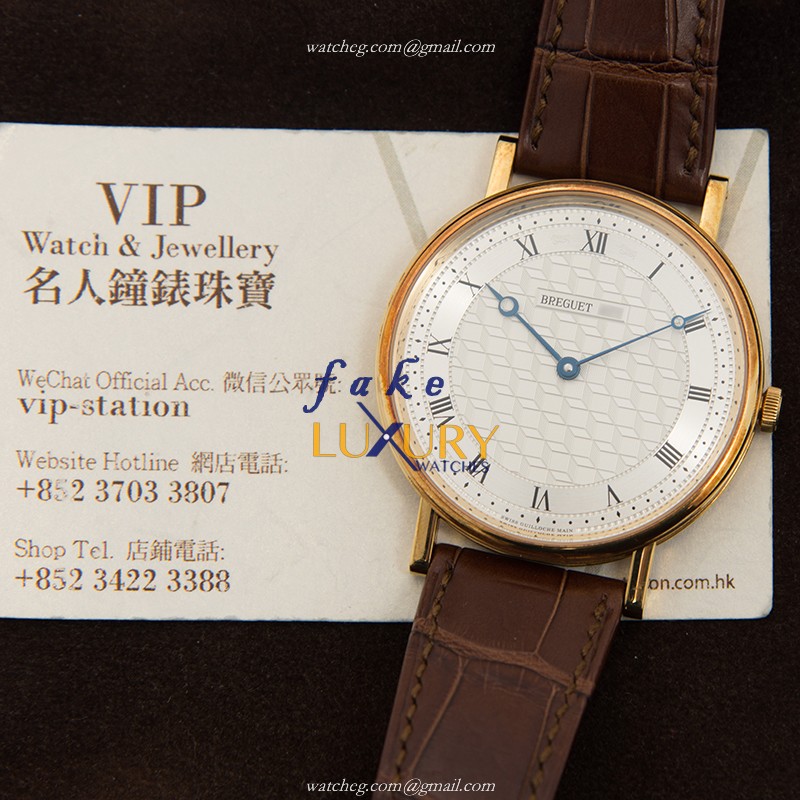 Breguet 5967BA/11/9W6 Classic Replica Watch, Manual Wind, 18kt Yellow Gold Case, Silver Dial - Image 5