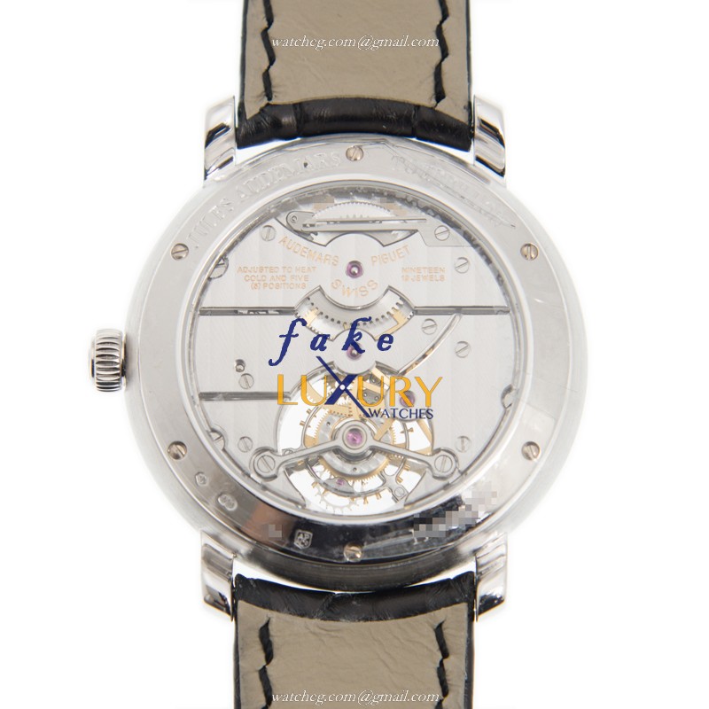 Audemars Piguet 26561BC.OO.D002CR.01 Jules Audemars Replica Watch, Silvery White Dial, 18kt White - Image 3
