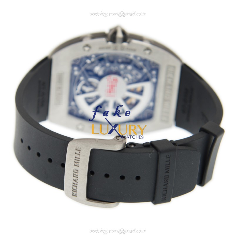Richard Mille RM67-01 Extra Flat Automatic Titanium Black Dial Rubber Strap Replica Watch - Image 5