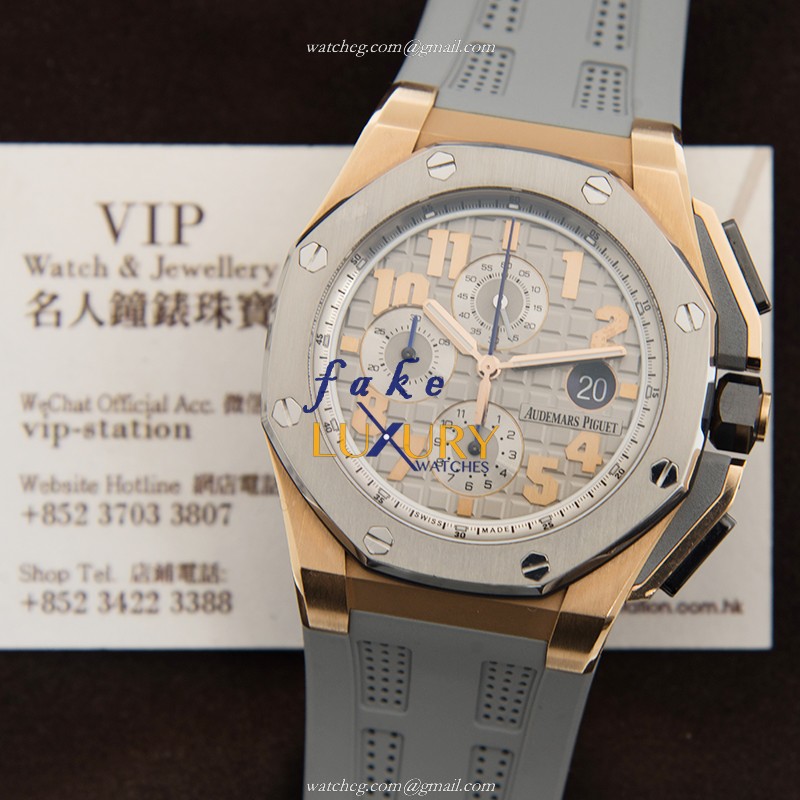 Audemars Piguet 26210OI.OO.A109CR.01 Replica Watch Royal Oak Offshore Manual Wind Rose Gold Steel - Image 5